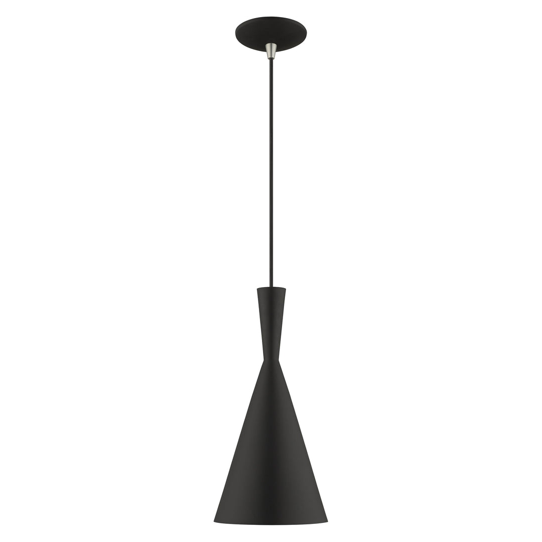 ##Antique Hardware## 1 Light Black Single Pendant