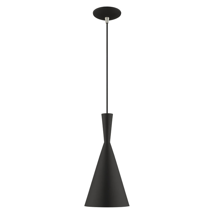 ##Antique Hardware## 1 Light Black Single Pendant