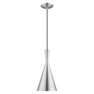 Antique Hardware 1 Light Brushed Aluminum Single Pendant Pendant