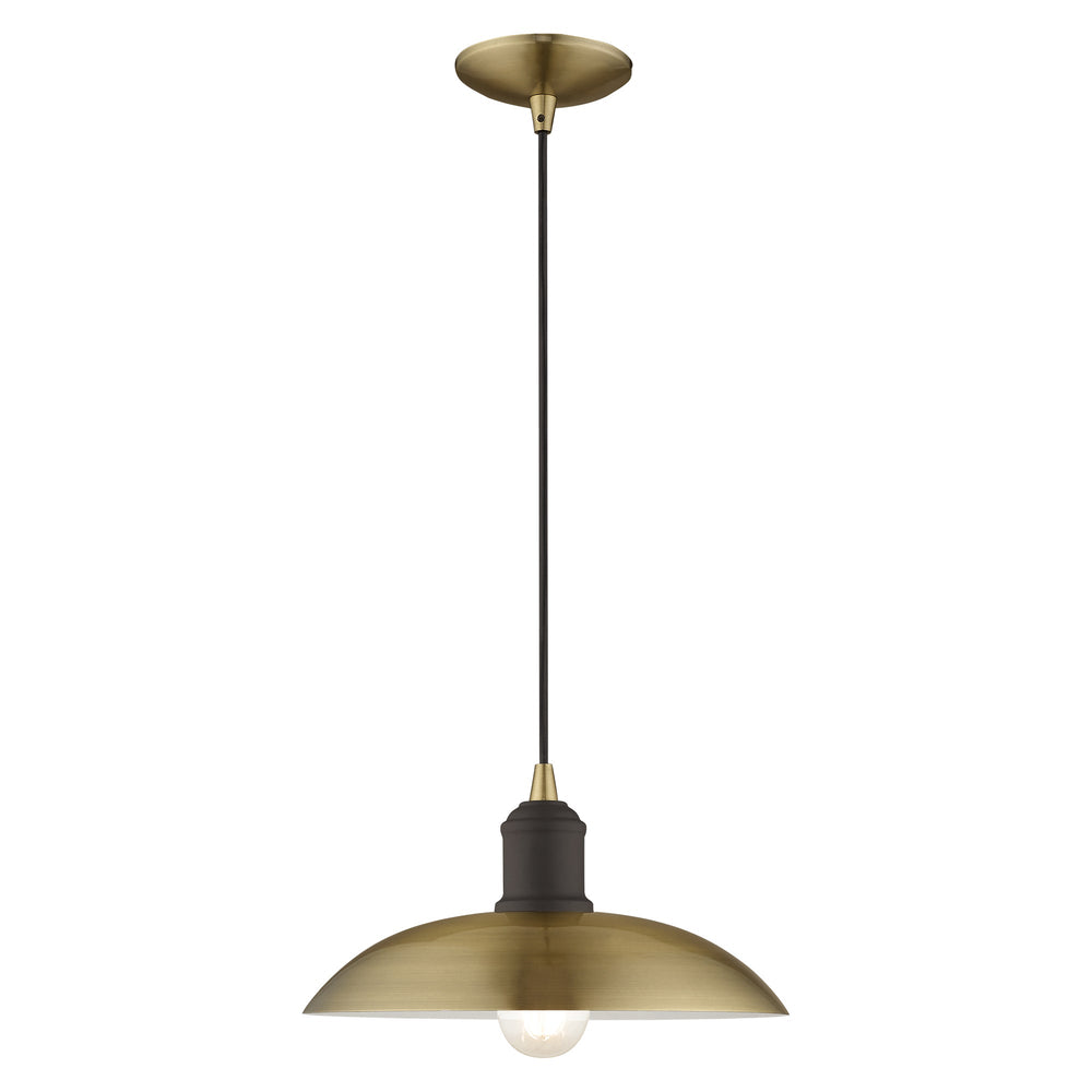 ##Antique Hardware## 1 Light Antique Brass Single Pendant