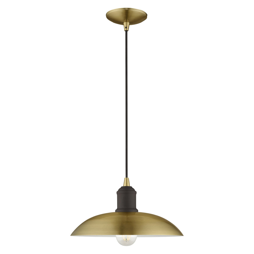 ##Antique Hardware## 1 Light Antique Brass Single Pendant