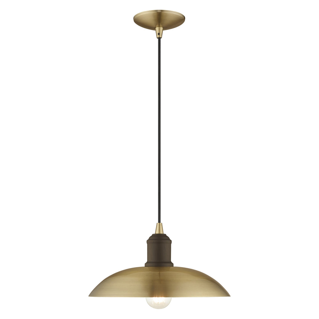##Antique Hardware## 1 Light Antique Brass Single Pendant