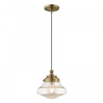 Antique Hardware 1 Light Antique Brass Single Pendant Pendant