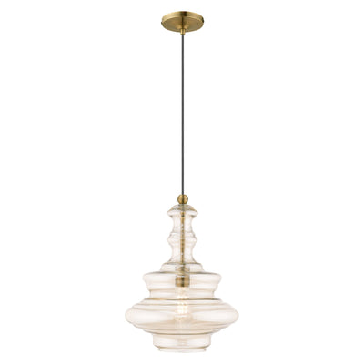 Antique Hardware 1 Light Antique Brass Single Pendant Pendant