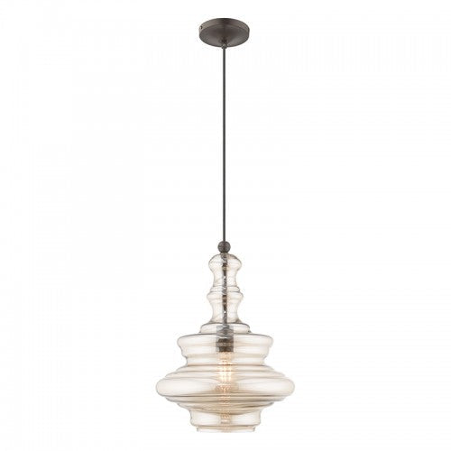 ##Antique Hardware## 1 Light English Bronze Single Pendant