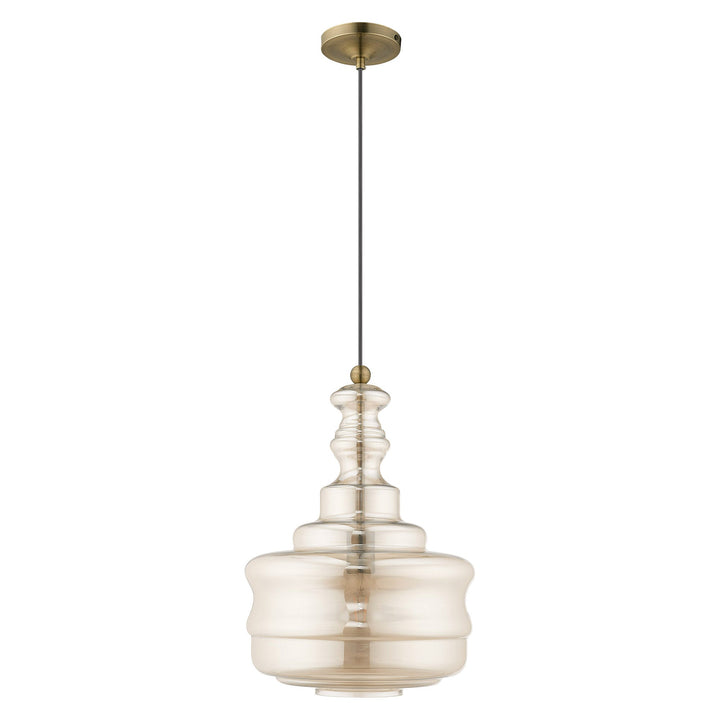##Antique Hardware## 1 Light Antique Brass Single Pendant