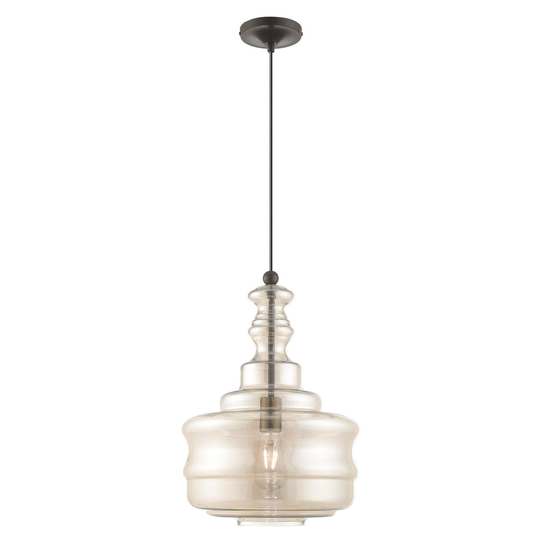 ##Antique Hardware## 1 Light English Bronze Single Pendant