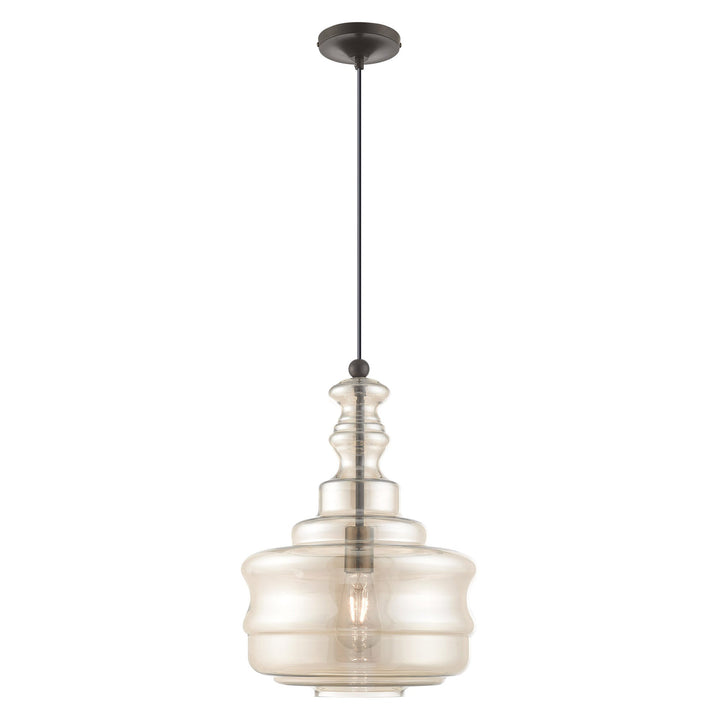 ##Antique Hardware## 1 Light English Bronze Single Pendant