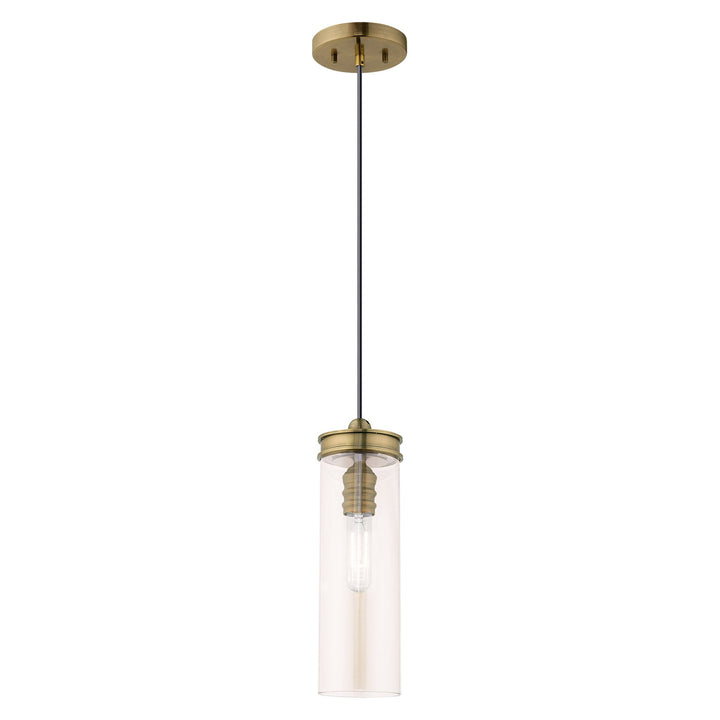 ##Antique Hardware## 1 Light Antique Brass Single Pendant
