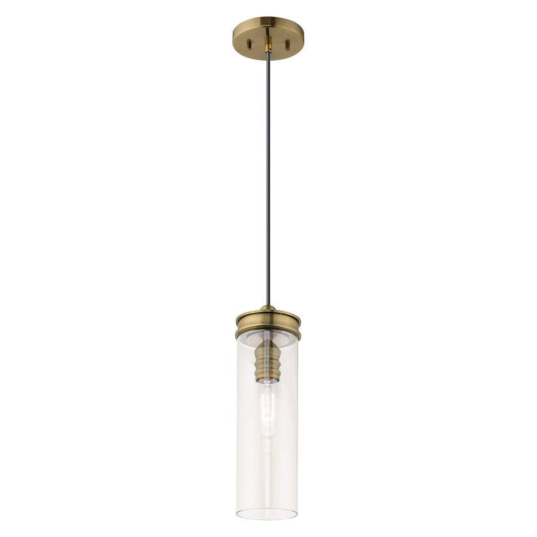 ##Antique Hardware## 1 Light Antique Brass Single Pendant