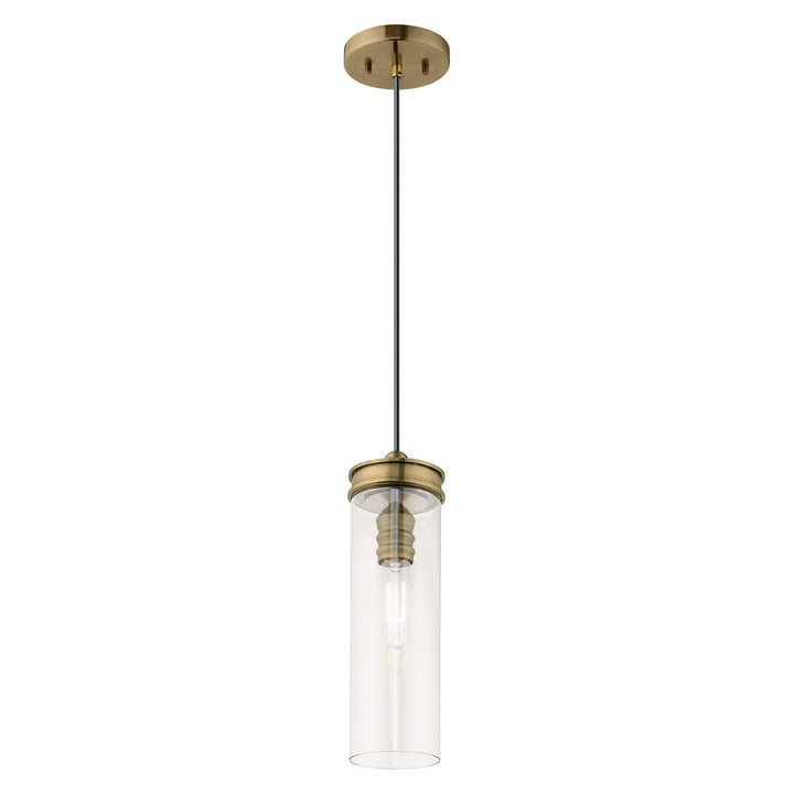 ##Antique Hardware## 1 Light Antique Brass Single Pendant