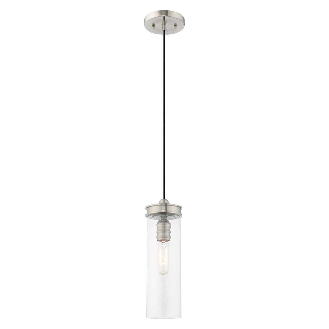 ##Antique Hardware## 1 Light Brushed Nickel Single Pendant