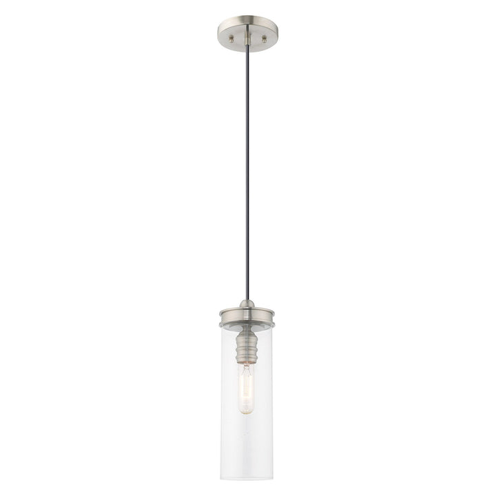 ##Antique Hardware## 1 Light Brushed Nickel Single Pendant