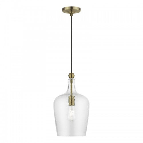 ##Antique Hardware## 1 Light Antique Brass Single Pendant