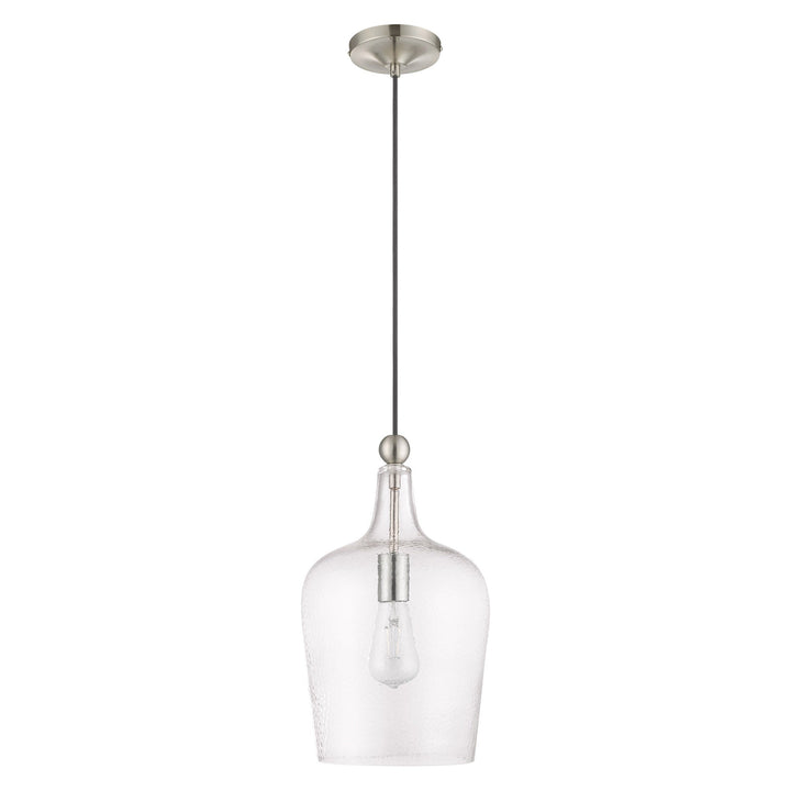 ##Antique Hardware## 1 Light Brushed Nickel Single Pendant