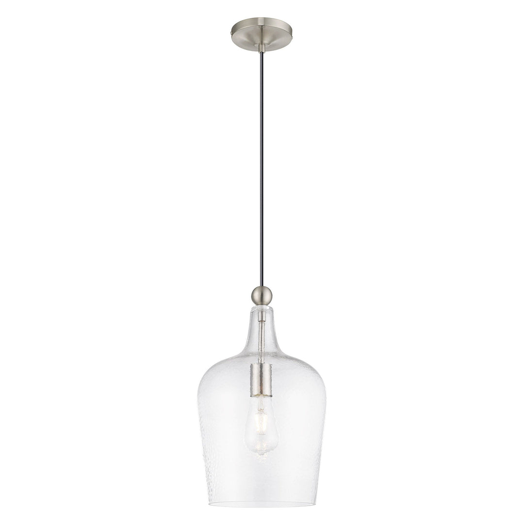 ##Antique Hardware## 1 Light Brushed Nickel Single Pendant