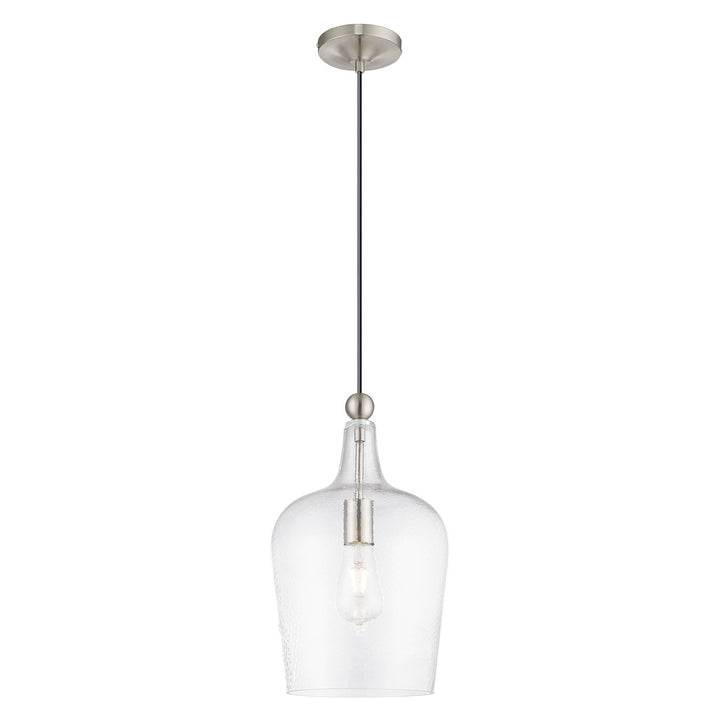 ##Antique Hardware## 1 Light Brushed Nickel Single Pendant