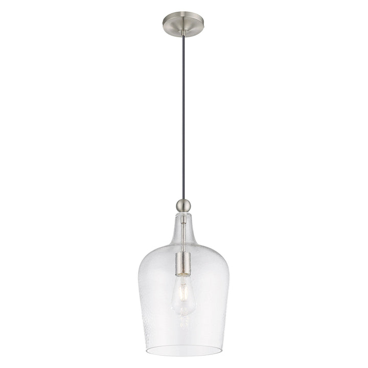 ##Antique Hardware## 1 Light Brushed Nickel Single Pendant
