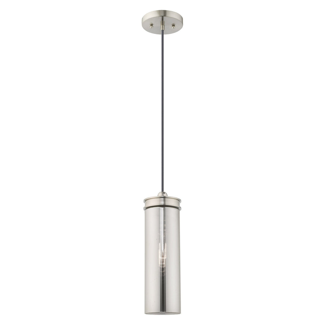 Antique Hardware 1 Light Brushed Nickel Single Pendant Pendant