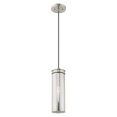 Antique Hardware 1 Light Brushed Nickel Single Pendant Pendant