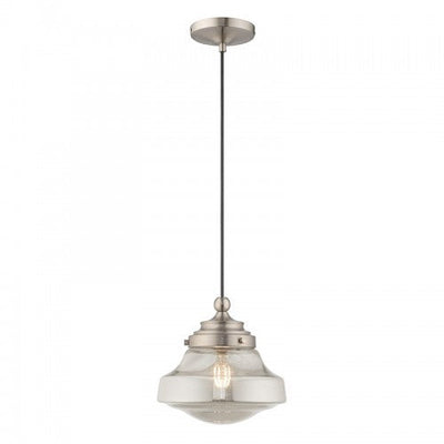 Antique Hardware 1 Light Brushed Nickel Single Pendant Pendant