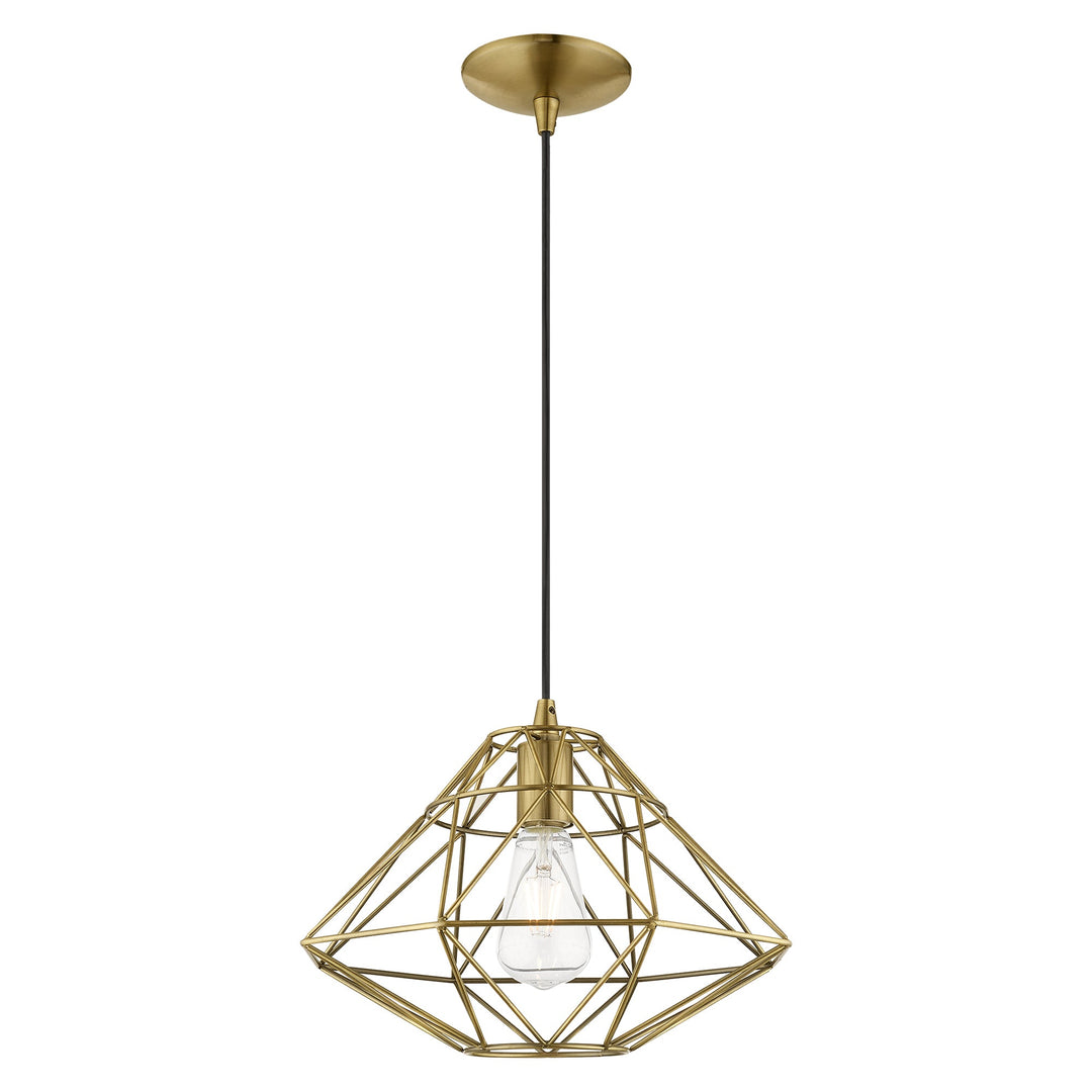 Antique Hardware 1 Light Antique Brass Single Pendant Pendant