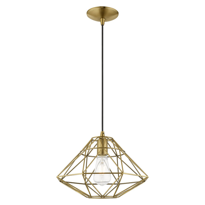 Antique Hardware 1 Light Antique Brass Single Pendant Pendant