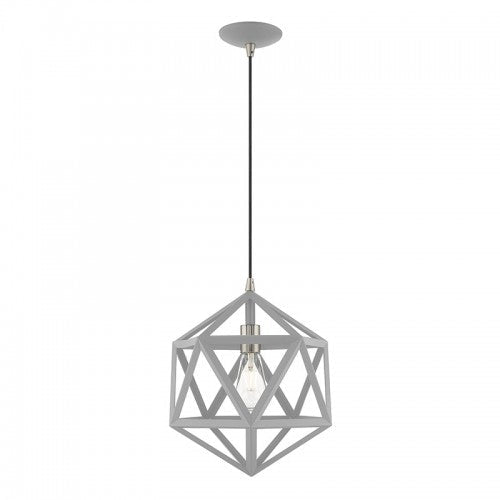 ##Antique Hardware## 1 Light Nordic Gray Single Pendant