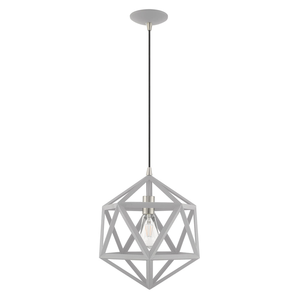 ##Antique Hardware## 1 Light Nordic Gray Single Pendant
