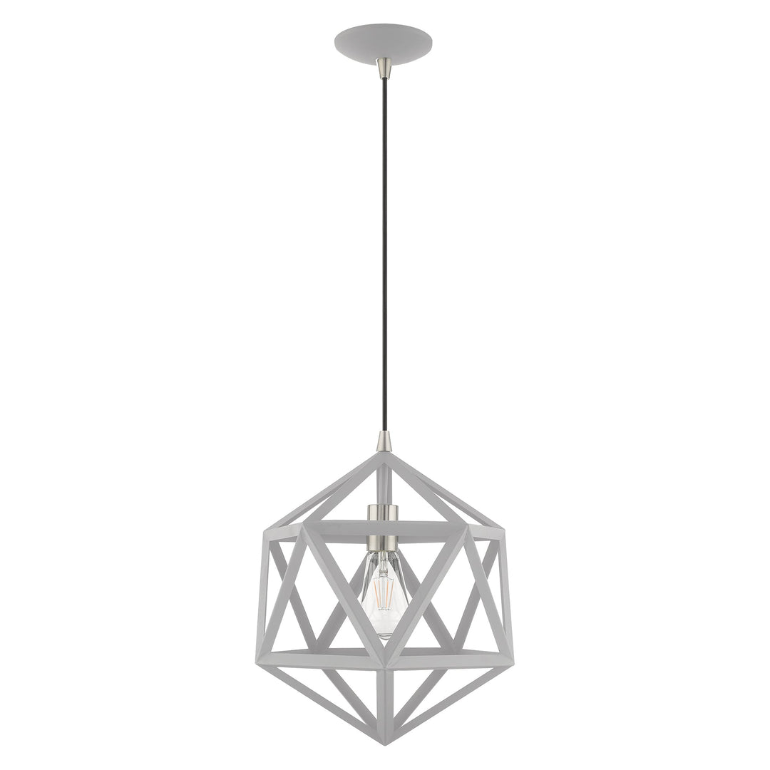 ##Antique Hardware## 1 Light Nordic Gray Single Pendant