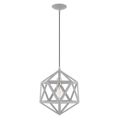 Antique Hardware 1 Light Nordic Gray Single Pendant Pendant