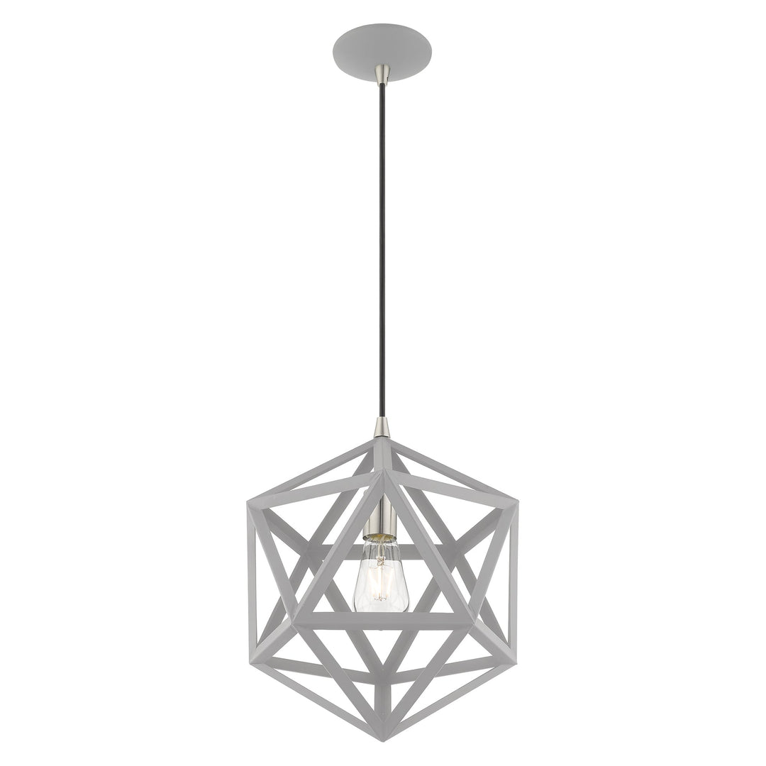 ##Antique Hardware## 1 Light Nordic Gray Single Pendant