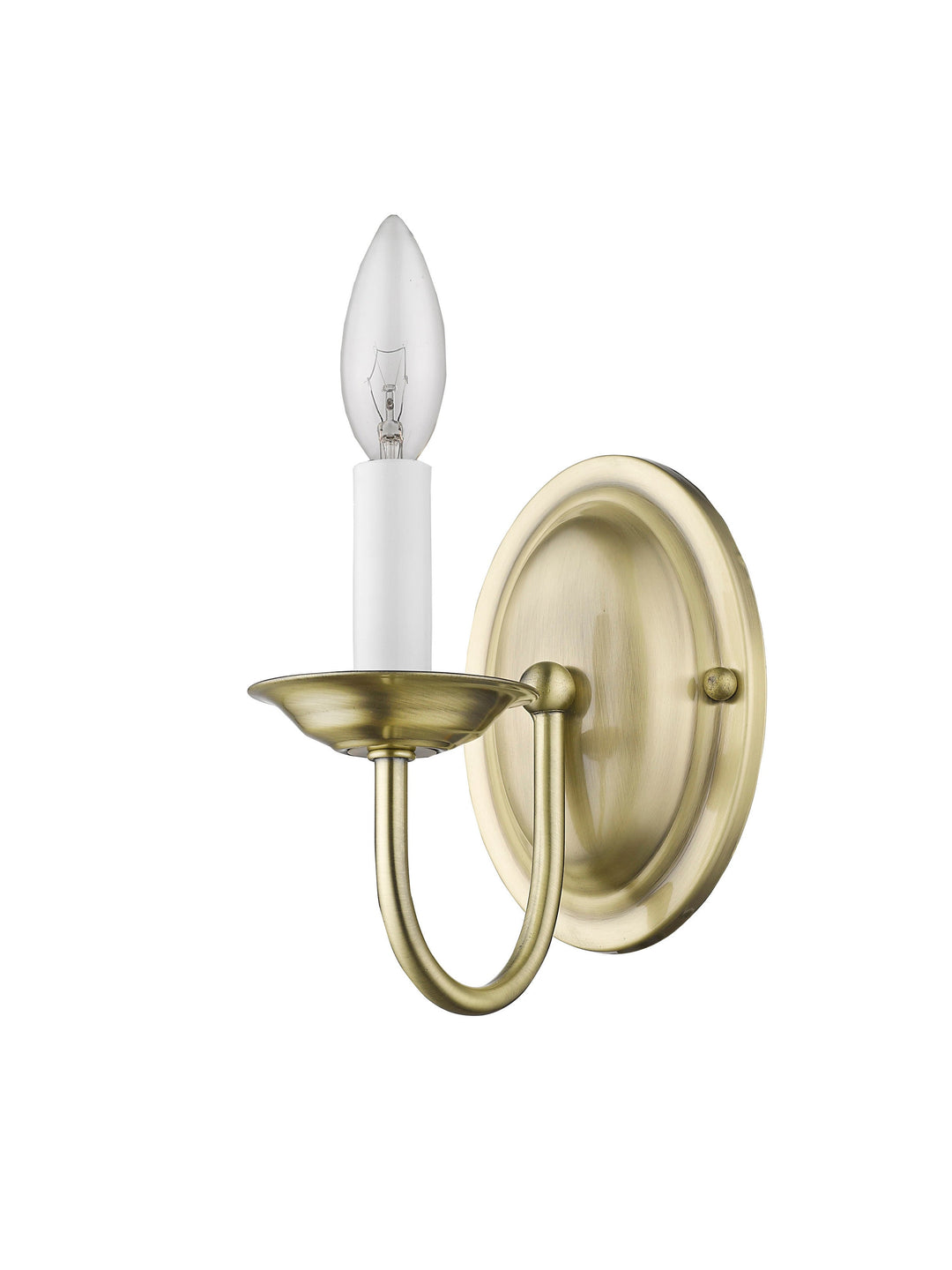 ##Antique Hardware## 1 Light Antique Brass Wall Sconce