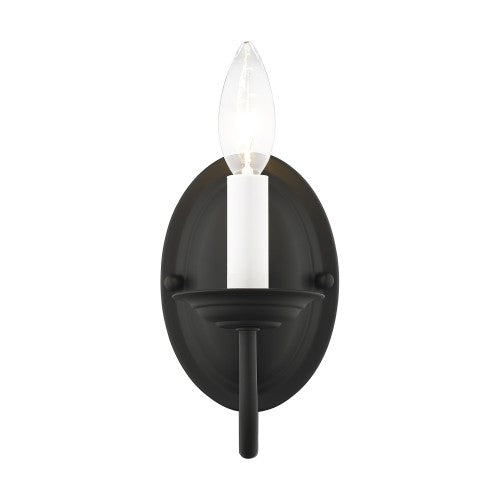 ##Antique Hardware## 1 Light Black Wall Sconce