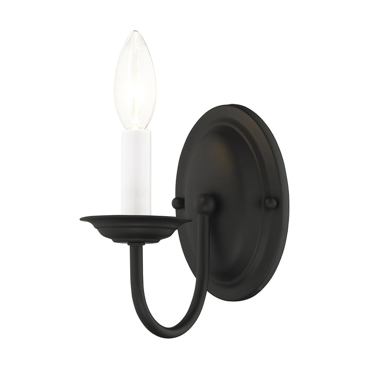 ##Antique Hardware## 1 Light Black Wall Sconce
