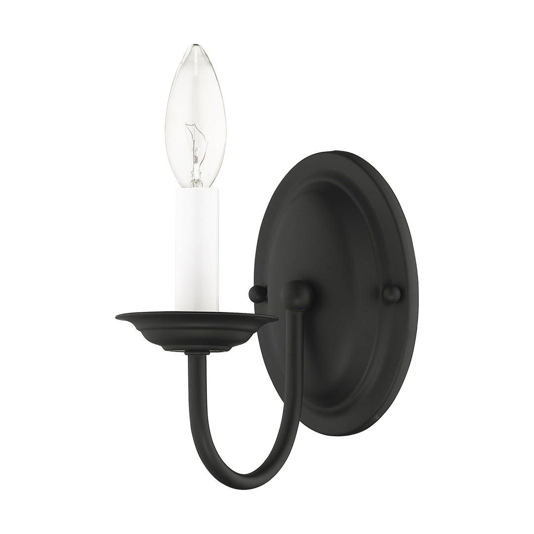 ##Antique Hardware## 1 Light Black Wall Sconce