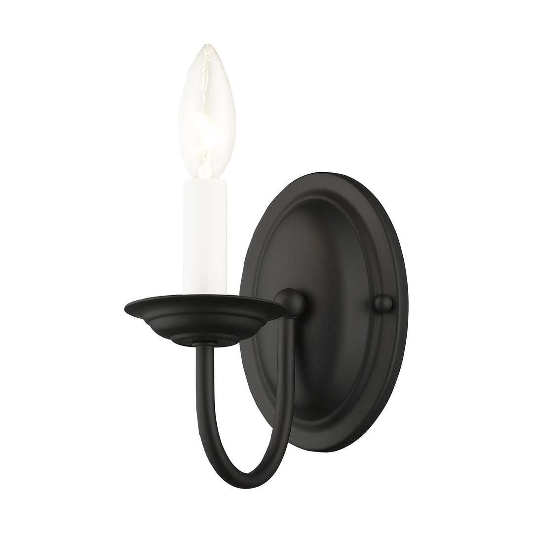 ##Antique Hardware## 1 Light Black Wall Sconce