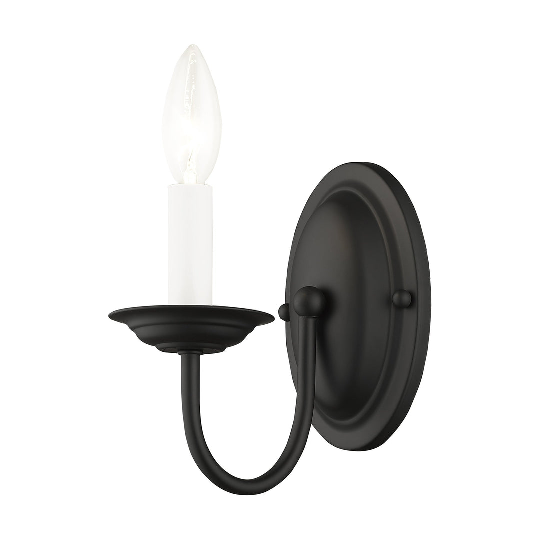 ##Antique Hardware## 1 Light Black Wall Sconce
