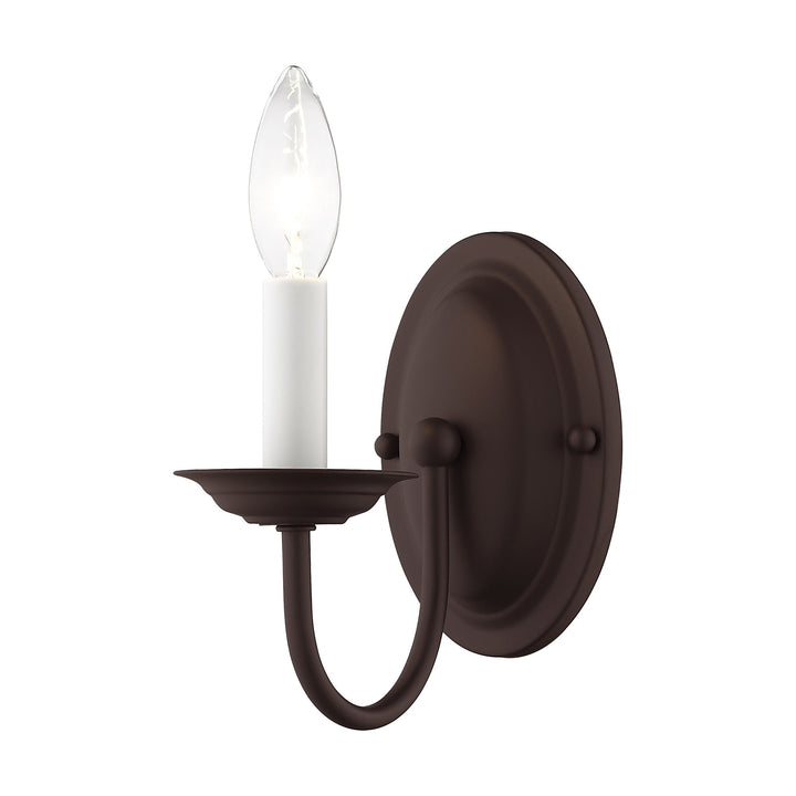 ##Antique Hardware## 1 Light Bronze Wall Sconce