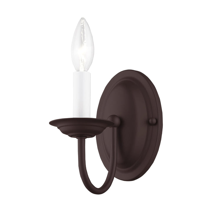##Antique Hardware## 1 Light Bronze Wall Sconce