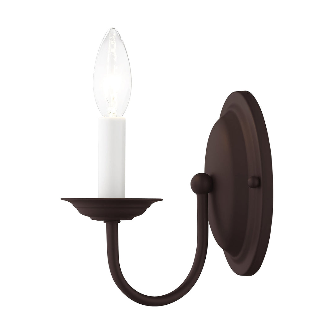 ##Antique Hardware## 1 Light Bronze Wall Sconce