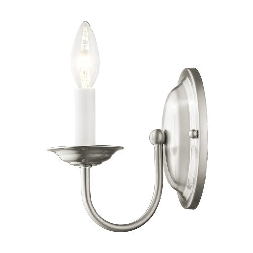 ##Antique Hardware## 1 Light Brushed Nickel Wall Sconce