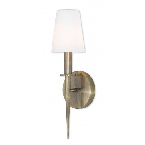 ##Antique Hardware## 1 Light Antique Brass ADA Wall Sconce
