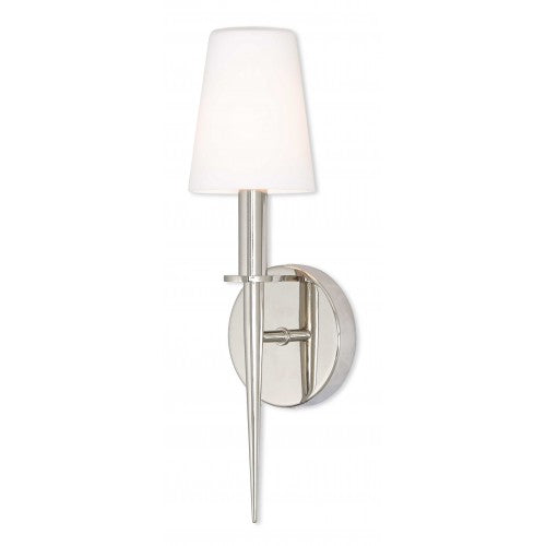 ##Antique Hardware## 1 Light Polished Nickel ADA Wall Sconce