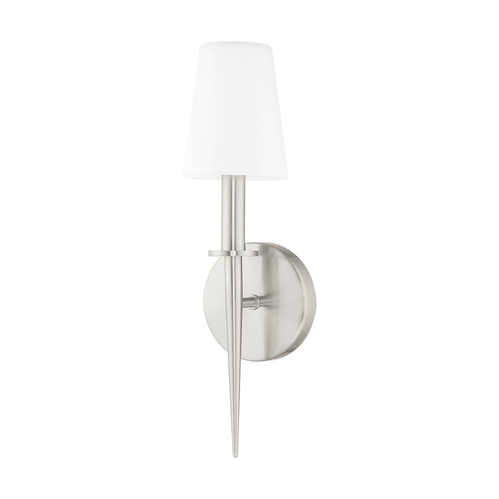 ##Antique Hardware## 1 Light Brushed Nickel ADA Wall Sconce