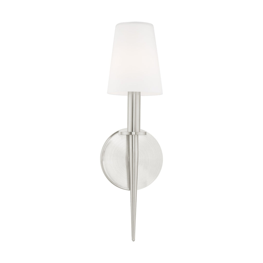 ##Antique Hardware## 1 Light Brushed Nickel ADA Wall Sconce