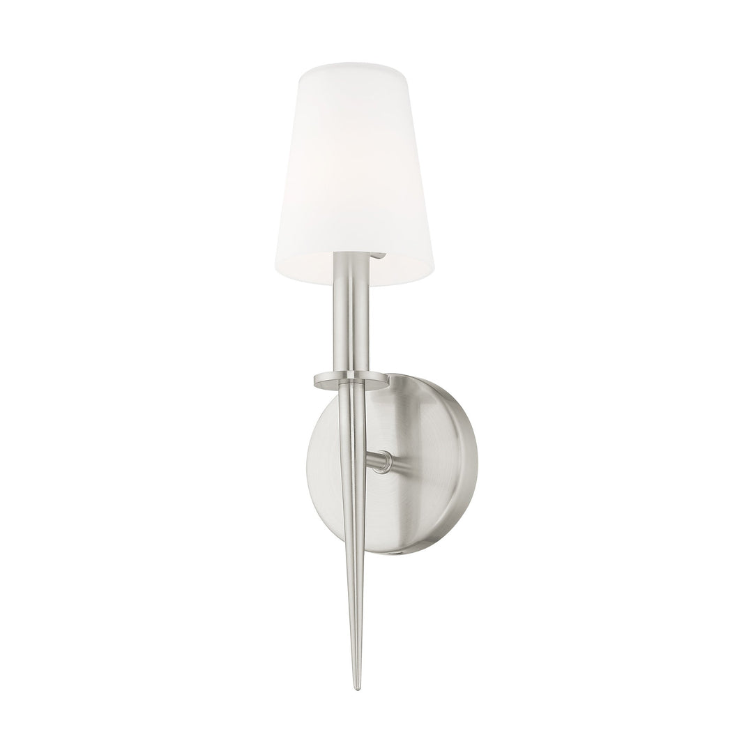 ##Antique Hardware## 1 Light Brushed Nickel ADA Wall Sconce
