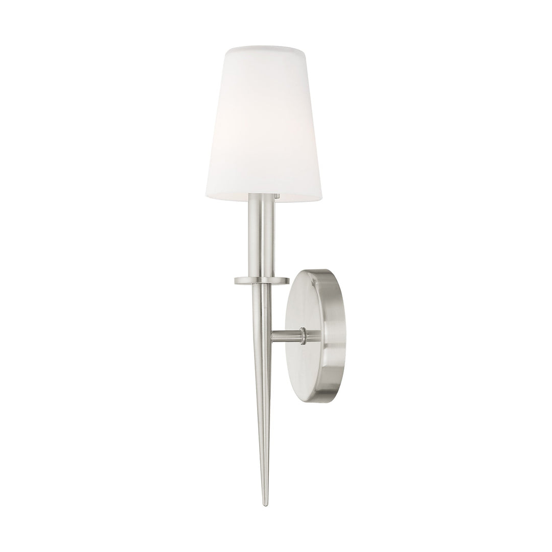 ##Antique Hardware## 1 Light Brushed Nickel ADA Wall Sconce