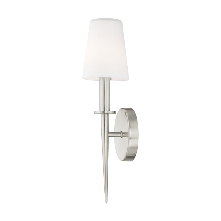 ##Antique Hardware## 1 Light Brushed Nickel ADA Wall Sconce