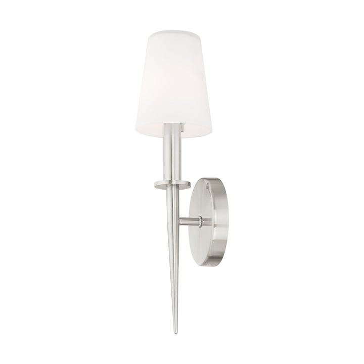 ##Antique Hardware## 1 Light Brushed Nickel ADA Wall Sconce
